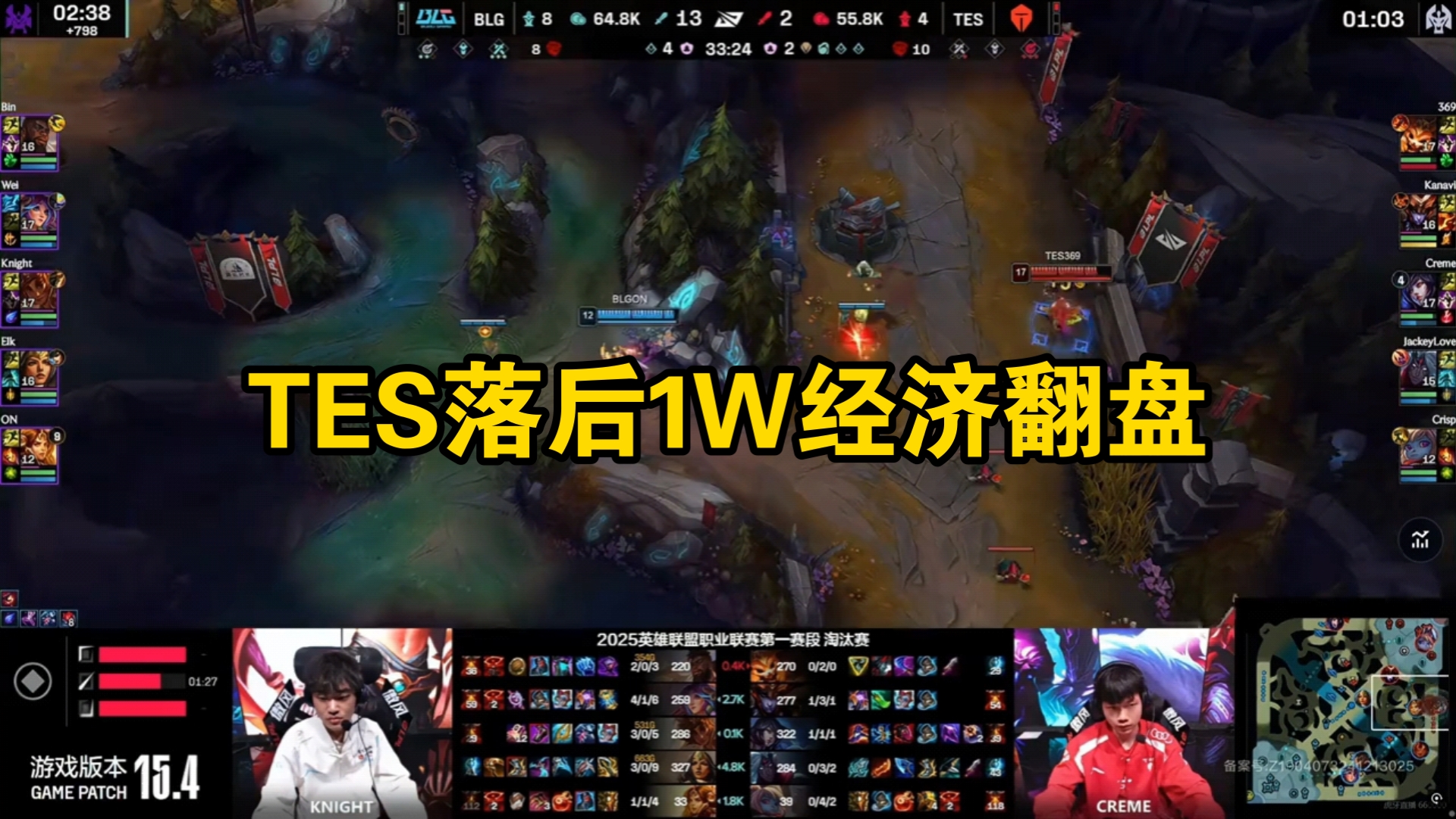 关于Doinb遭遇二十连败，TES教练面临压力！的信息